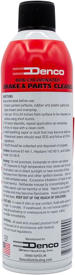 Denco #1930 Brake & Parts Cleaner - 13 OZ Net Wt - 15.3 FL OZ - 12 to 88 Pack (24)