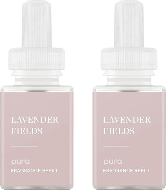 PuraHome Scent Refill - Smart Home Air Diffuser - Up to 120-Hours of Luxury Fragrance per Refill - Home Essential - Clean & Safe Diffuser Fragrance - 2 Pack, Simply Lavender