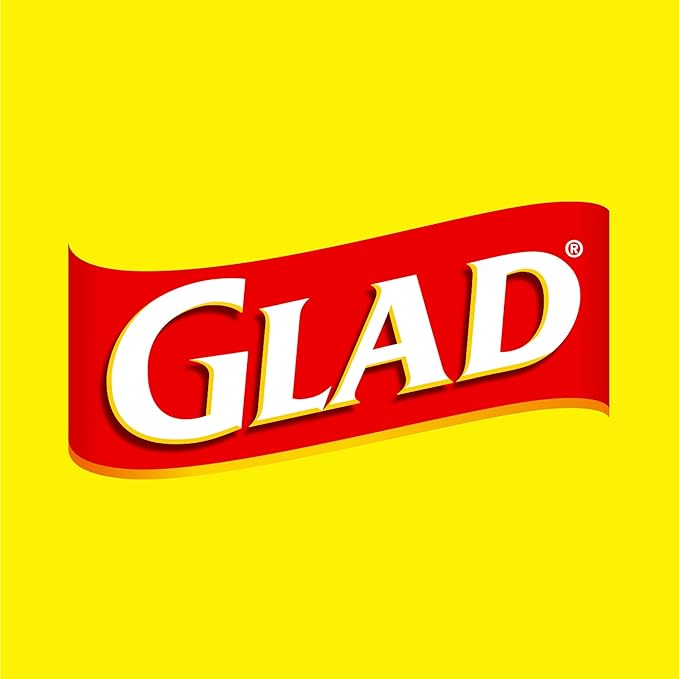 Glad ForceFlex MaxStrength with Clorox Tall Kitchen Trash Bags, 13 Gal, 34 Ct (Package May Vary)