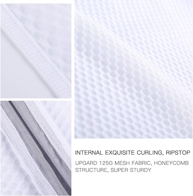 Kimmama Oversize Laundry Bags Mesh Wash Bags, Large Delicates Bag for Washing Machine, Jumbo Laundry Sack for Washing Delicates, Big Clothes, Bed Sheet, Bedcover, Blanket, Curtain, Stuffed Animal Toys