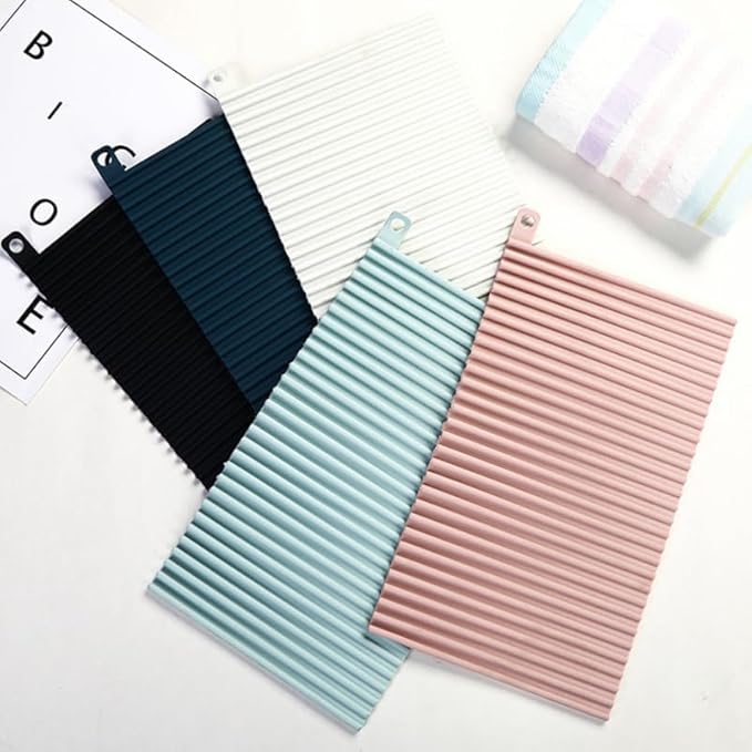 Soft Anti-Slip Washboard Mini Washing Board Folding Draining Hole Ideal for Travel Daily Use