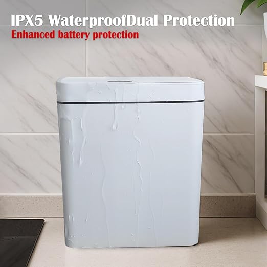Two Pink Smart Sensor Trash cans with a Capacity of 3.2 gallons, Supporting Multiple Opening Methods, Waterproof Design, Anti Odor Design, Fast Response, Suitable for Kitchens,bedrooms,Offices, etc