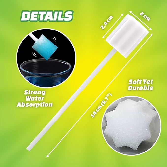 Onahole Cleaning Swab Sticks – 30-Pack Individually Wrapped Sponge Swabs for Pocket Sleeves – Handle Cleaning Sticks for Men’s Toys OH-OT-362-30