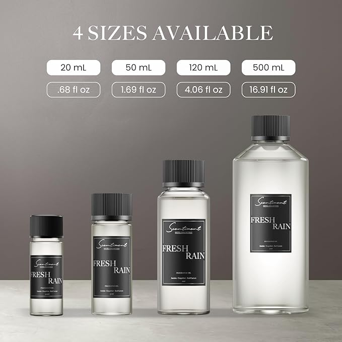 Scentiment Diffuser Oil - Fresh Rain | Aromatherapy Home Fragrance |Inspired by Marriott® Hotels | Luxurious Scent with Notes of Fresh Grapefruit and Crisp Red Currant (50 mL)