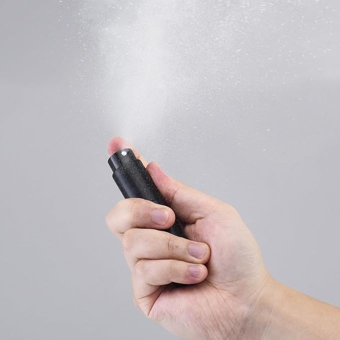 Perfume Atomizer Travel Bottle Refillable: Cologne Sprayer Portable for Men - Mini Spray Empty for Refill - 8ml Small Size Black