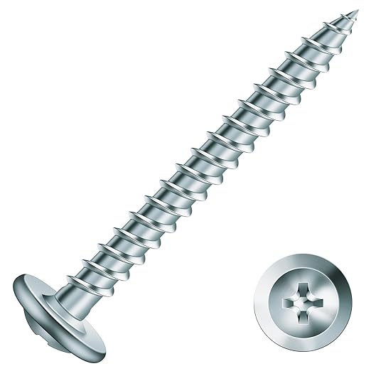 #8 x 1-1/2" Wood Screw 250Pcs Alloy Steel Standard Thread Truss Head Fast Self Tapping by SG TZH