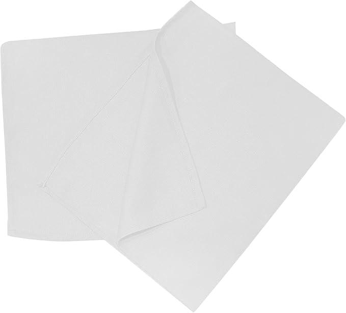 Premium White Huck Towels – (24 Pack) 15 x 30 inches 100% Cotton Bulk Towel for General Cleaning, Auto Shop, and Hospital Use, Super Absorbent, Machine Washable Cloth
