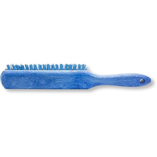 SPARTA Handheld Soft Counter Brush 8 Inch Bristle Span, Multi-Use Dust Brush with 5 Inch Handle for Tables, Countertops, and Delicate Surfaces, Polyester, Blue