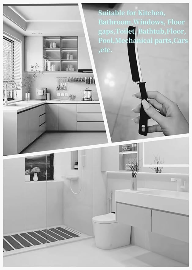 8 PCS Crevice Cleaning Brush,Hard Bristle Crevice Cleaning Brush,Crevice Cleaning Tool is Effective to Clean The Small Gap of Kitchen, tolilet and Windows.