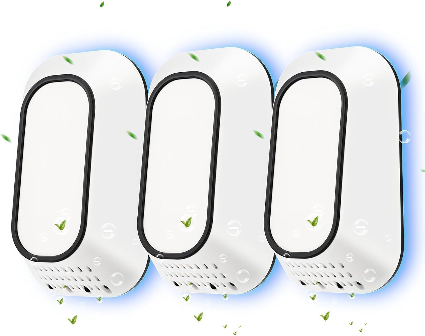 Plug In Ionizer Air Purifier With 4 Negative Ion Output Heads,Small Air Freshener With Backlight,Quiet and Energy-Saving, Ideal Air Cleaners for Home,Bedroom,Office,Living Room and Pet Room(3)
