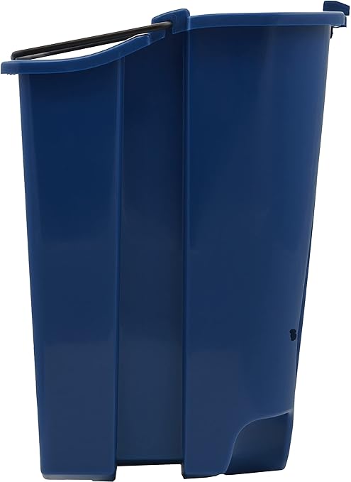 Carlisle FoodService Products Mop Bucket with Side-Press Wringer & Soiled Water Insert for Floor Cleaning, Restaurants, Office, And Janitorial Use, Polypropylene, 35 Quarts, Red