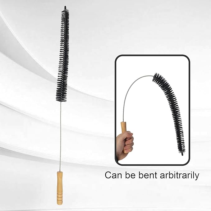 27.5 Inch Dryer Vent Cleaner Brush - 700mm Clothes Dryer Lint Vent Trap Cleaning Brush, Flexible Lint Remove for Household Dust Cleaning