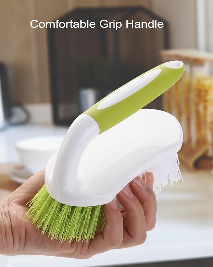 Scrub Brush for Cleaning, Heavy Duty Shower Scrubber with Stiff Bristles for Tub, Sink, Floor, Tile, and Carpet Scrubbing, 20 Pack