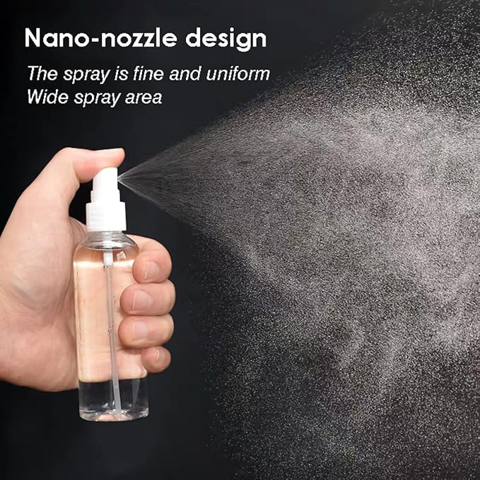 ZEJIA 40 Pack Small Spray Bottle, 2.7oz/80ml Travel Spray Bottle, Empty Fine Mist Spray Bottles, Refillable Mini Spray Bottles with Labels