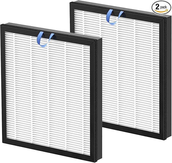 2 Pack Vital 100S Replacement Filter for LEVOIT Vital 100S Air Purifier, 3-in-1 Vital 100s Hepa Filter and High-Efficiency Activated Carbon Filters, Replace Part #Vital 100S-RF, White