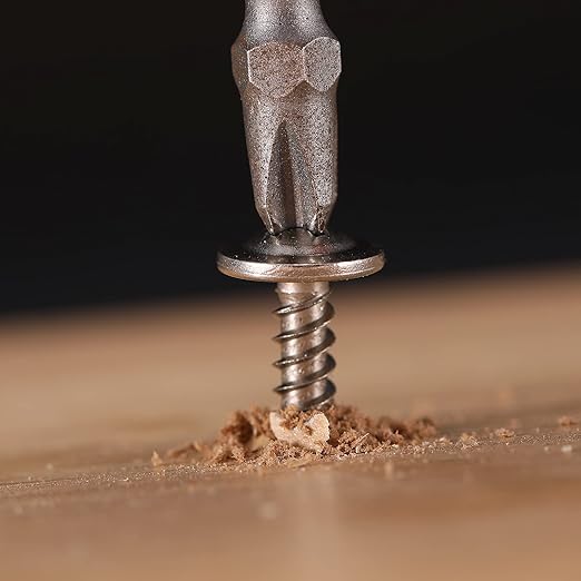 #8 x 1-1/4" Wood Screw 500Pcs 410 Stainless Steel Standard Thread Truss Head Fast Self Tapping by SG TZH