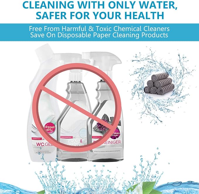 ZHIDIAN Stainless Steel Microfiber Cloth Double-Sided Cleaner Rag, Non-Scratch Scrub Cleaning Polishing Towel for Appliances, Kitchen Reusable Fridge Wipes, Gray Stripe, 8Pack, 12x12Inch