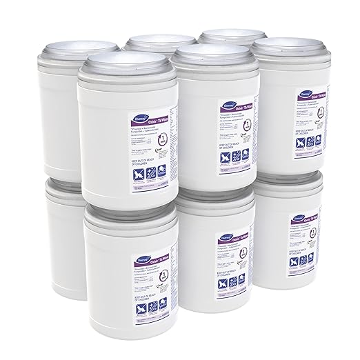 Oxivir Diversey Tb 4599516 Ready-to-Use Disinfectant Cleaning Wipes, Accelerated Hydrogen Peroxide, Unscented, Standard 6x7-Inch Sheets, 160-Wipes, 1-Canister (Pack of 12)