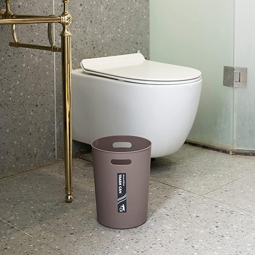 4 Pack Small Trash Can for Bathroom - 3 Gallon/12-Liter Wastebasket, Round Plastic Garbage Container Bin for Bedroom Office.
