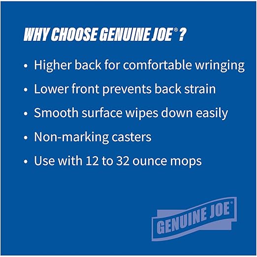 Genuine Joe 35 QT Side Press Mop Bucket Wringer Combo