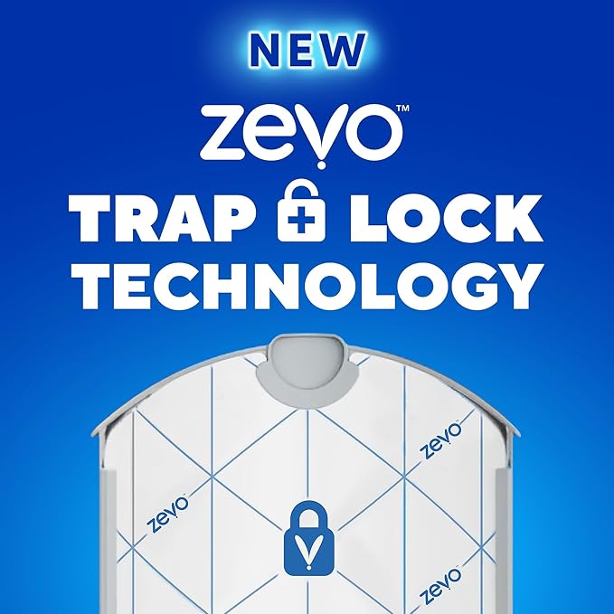 Zevo Flying Insect Trap Refill - for The Zevo MAX & Standard Indoor Fly Trap - Catch Gnats, House & Fruit Flies - Easy to Use - Mess-Free Disposal (10 Refill Cartridges)