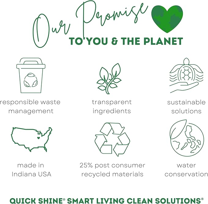 Quick Shine Multi Surface Floor Cleaner Daily Care 24oz | Plant-Based, Ready to Use, Dirt Dissolving, Streak Free, No Rinse | Use on Hardwood, Laminate, Luxury Vinyl Plank, Tile & Stone | Safer Choice