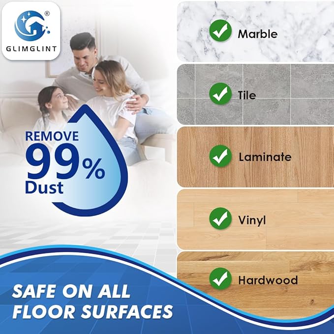 Mop Replace Heads Compatible for O Cedar 8 Pack, Spin Mops Refill Head Replacement for RinseClean 2-Tank System, Machine Washable, Suitable for Hard-surfaced Floors Cleaning