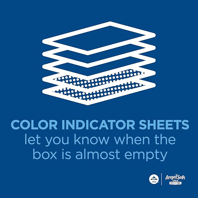 Georgia-Pacific Angel Soft Ultra Professional Series Premium 2-Ply Facial Tissue (4836014), 126 Sheets Per Box, 10 Tissue Flat Boxes Per Case