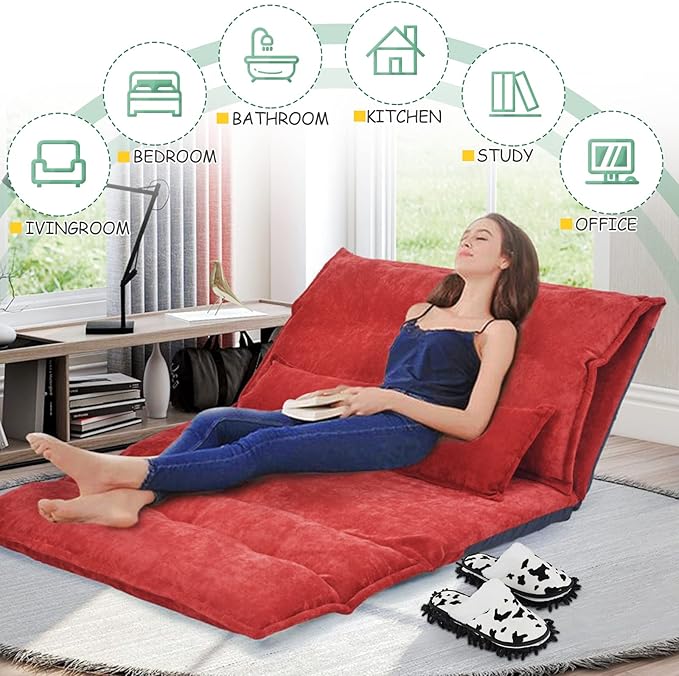 Microfiber Floor Mop Slippers House Dust Cleaning Tool Detachable Washable Shoes for Kitchen House Cleaning (Women 7-10/Men 5-8, Cow pattern)