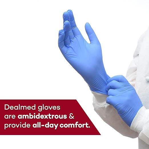 Dealmed Nitrile Gloves – Pallet of Size X-Large Disposable Nitrile Gloves, Non-Irritating Latex Free, Multi-Purpose Use for a First Aid Kit and More (84 Cases)
