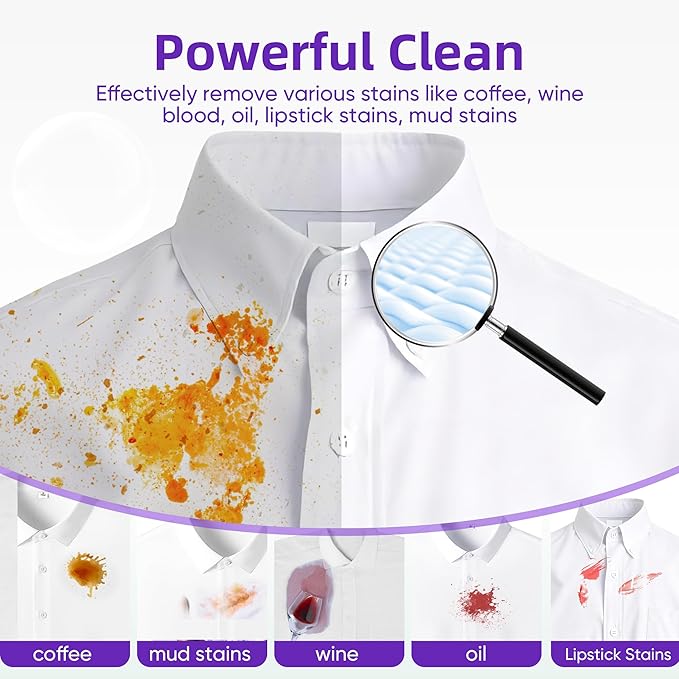 Travel Laundry Detergent Sheets Eco-friendly 120 Loads Fisroa Clothes Washing Detergent Sheets Plastic-Free Washer Strips, Lavender Liquidless Laundry Sheets Strips