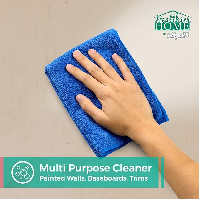 CHOMP! Painted Wall Cleaner Spray, Multipurpose for Walls, Ceilings, and Baseboards, Removes Dirt, Dust, Odor, Stains, Healthier Home 5-Minute CleanWalls 4-in-1, 32 Ounces (Peppermint Candy Cane)
