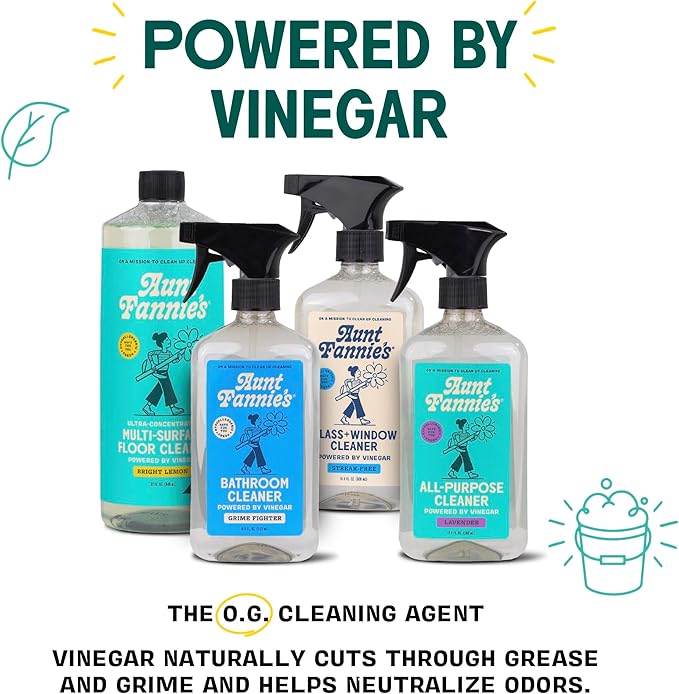Aunt Fannie's Bundle: Floor Cleaner Vinegar Wash (Lemon) + Hardwood Floor Cleaner (Lemon)