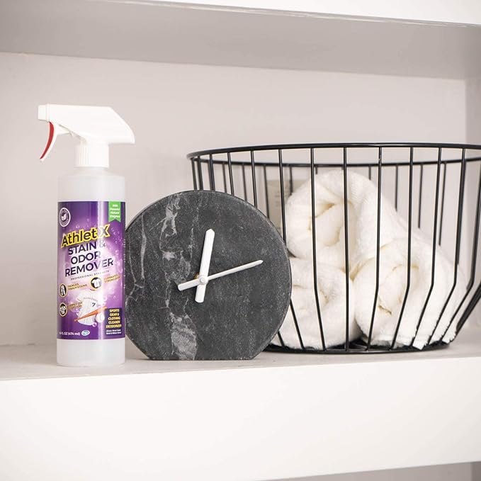 AthletX Amazing laundry detergent liquid Sports Wear Stain & Odor Remover - Grass, Blood & Sweat Stains & Odors - Workout Clothes - Natural Enzymes - USA Made