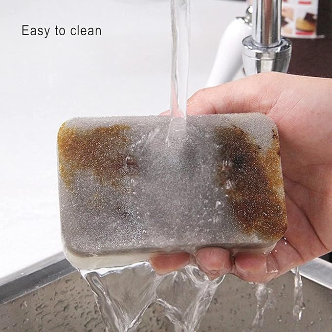 Sponge Individually Wrapped, Kitchen Dishwashing Sponges Bulk, Non Scratch Dishes Scouring Pad, Odor-Free Cleaning Sponge Wipes Scrubber Suitable for Travel Camping Apartments (200 Pack)