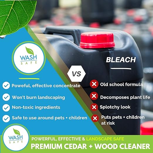 CEDAR WASH Eco-Safe and Organic Wood Cleaner, 10 lb. Container, Clear (WS-CW-10LB)