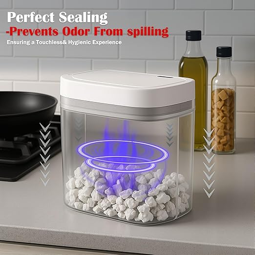 Two Pink Smart Sensor Trash cans with a Capacity of 3.2 gallons, Supporting Multiple Opening Methods, Waterproof Design, Anti Odor Design, Fast Response, Suitable for Kitchens,bedrooms,Offices, etc