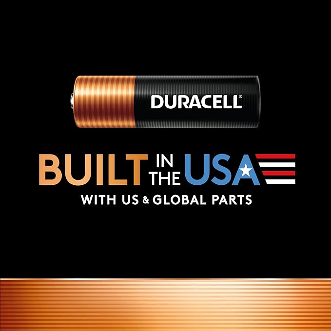 Duracell Coppertop AA Alkaline Batteries with POWER BOOST Ingredients, 28 Count, Long-Lasting Alkaline in Re-closable Pack for Quick Access and Organized Storage