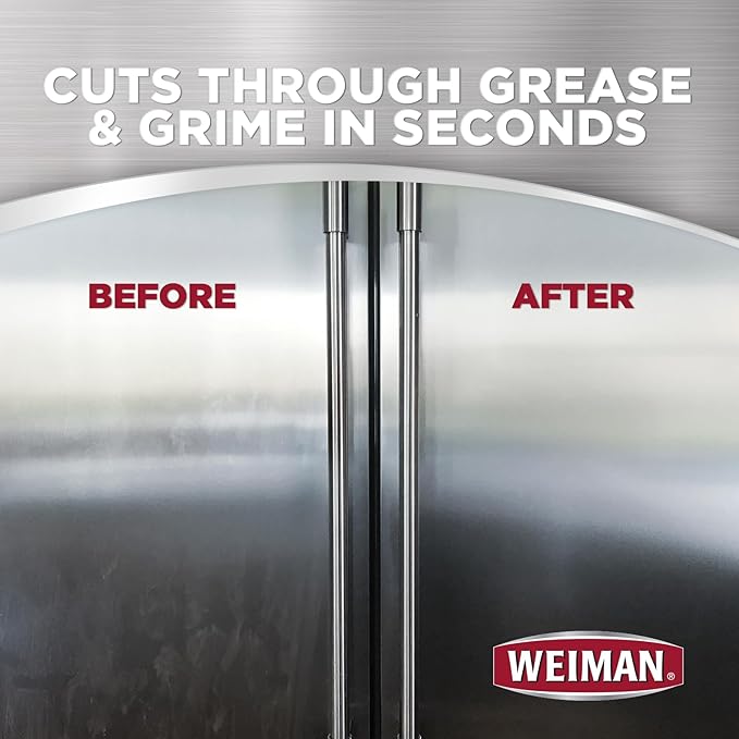 Weiman Stainless Steel Wipes and Leather Wipes - Clean and Polish Appliances for a Brighter and Longer Shine - Clean, Condition and Restore Leather Surfaces - Packaging May Vary