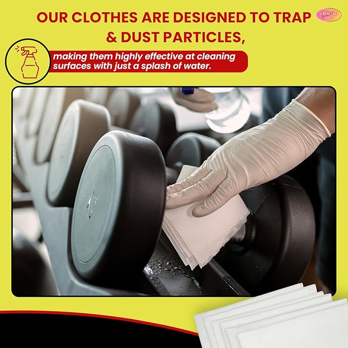 Microfiber Cleaning Cloth "As Seen On TV" 6 Pack - 16" X 16" Lint-Free Cloths for Glass, Window & Cars - Microfiber Towels for Streak Free Cleaning & Shine - Reusable Cleaning Rags - Just Use Water