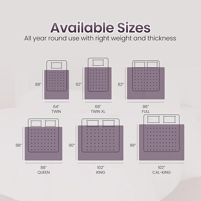 Utopia Bedding Comforter Duvet Insert, Quilted Comforter with Corner Tabs, Box Stitched Down Alternative Comforters King Size (Plum)