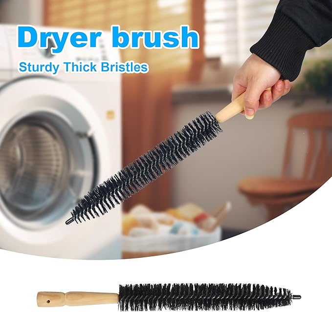 15 Inch Dryer Vent Cleaner Brush - 380mm Clothes Dryer Lint Vent Trap Cleaning Brush, Flexible Lint Remove for Household Dust Cleaning