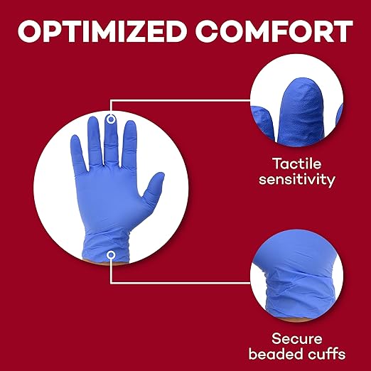Dealmed Medical Exam Gloves – 2000 Count Large Nitrile Gloves, Disposable Non-Irritating Latex Free, Multi-Purpose Use for a First Aid Kit and Medical Facilities
