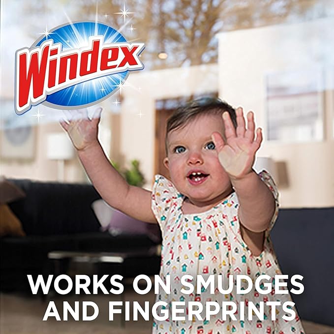 Pledge Expert Care Wood Wipes & Windex Glass Cleaning Wipes Bundle, 24ct Lemon Scent Wood Wipes & 38ct Original Glass Wipes for Surface Cleaning