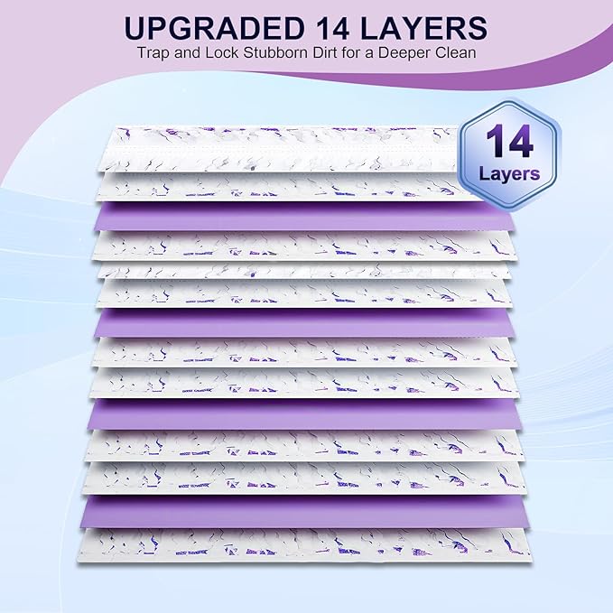 5X Cleaning Power Mop Pads for Swiffer Power Mop, Disposable Power Mop Pad Refills, Replacement Floor Cleaning Refills, Multi-Surface Wood Floor Replacement Pads (32)