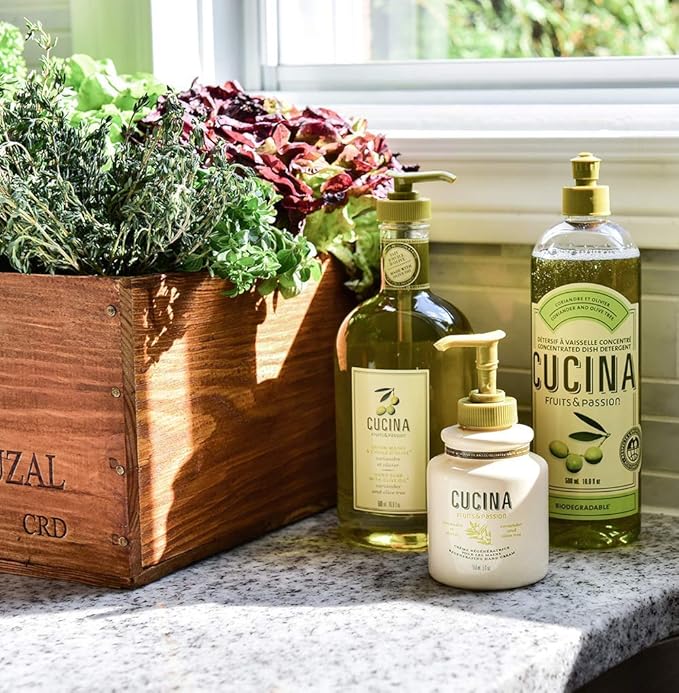 CUCINA Dish Detergent Refills - 34 fl. oz.- Coriander and Olive Tree