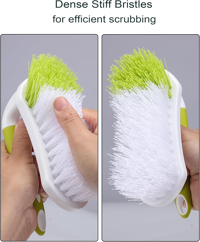 Scrub Brush for Cleaning, Heavy Duty Shower Scrubber with Stiff Bristles for Tub, Sink, Floor, Tile, and Carpet Scrubbing, 20 Pack