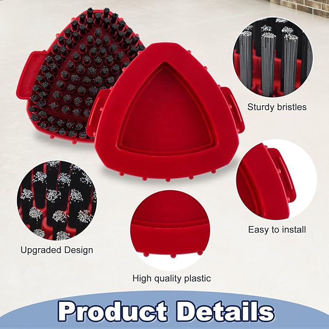 Scrubber Mop Head for Ocedar, Upgrade Scrub Brush for Ocedar, Spin Mop Scrub Brush Head for Ocedar RinseClean 2-Tank, More Bristles Scrub Brush Attachment for Bathroom