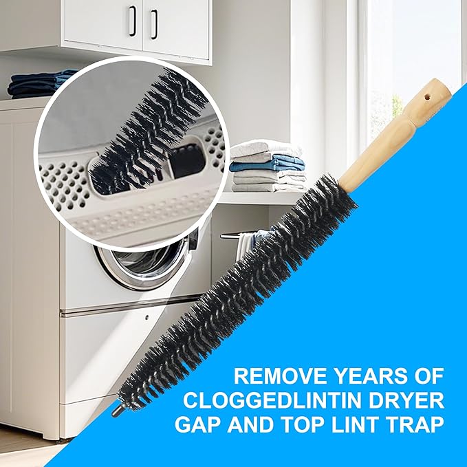 15 Inch Dryer Vent Cleaner Brush - 380mm Clothes Dryer Lint Vent Trap Cleaning Brush, Flexible Lint Remove for Household Dust Cleaning