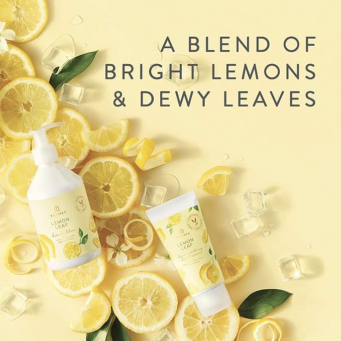 Thymes Pura Refills – 2 Pack of Oil Diffuser Scents – Long-Lasting Pura Diffuser Refills – Premium Home Fragrance – Citrus Notes of Lemon Verbena, Dewey Leaves & Bergamot (Lemon Leaf, Pack of 2)